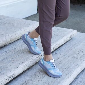 Alegria Light Blue and Gray Athletic Shoes WIDE Size 11